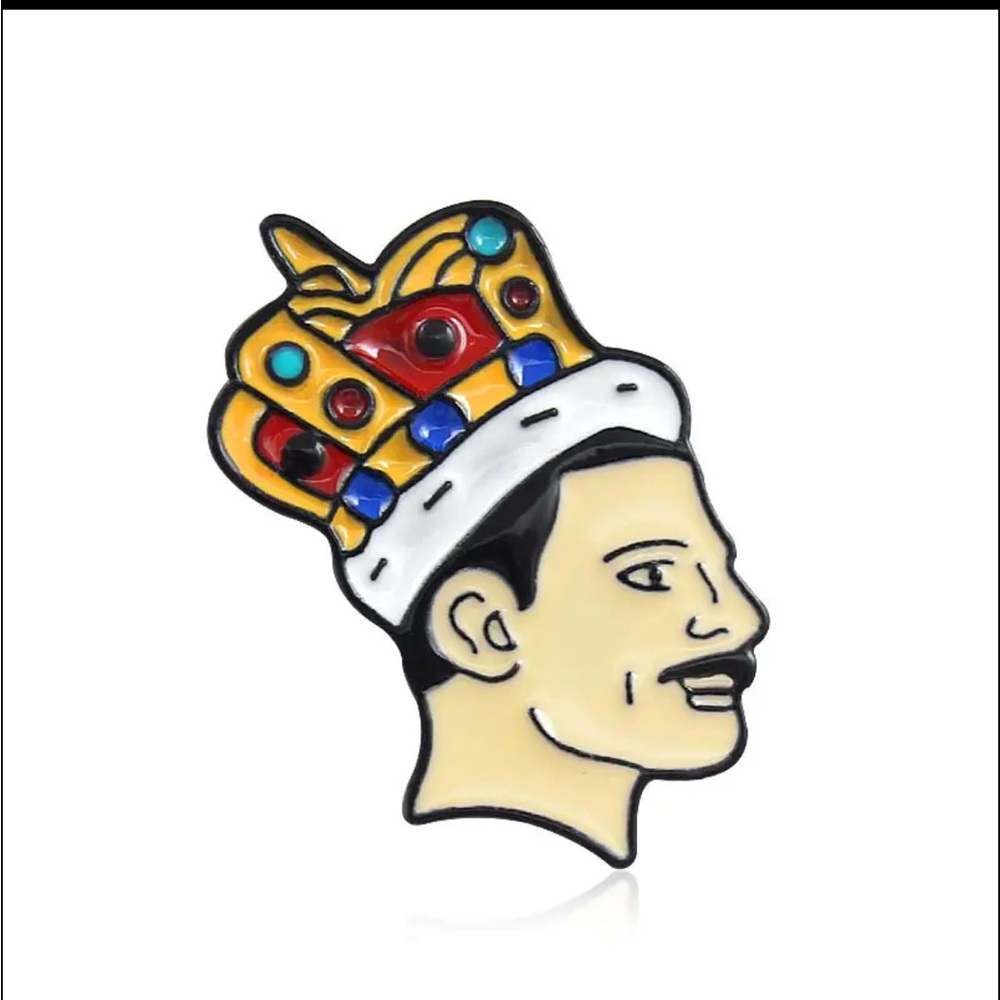 🆕 Freddie Mercury Enamel Pin, Brand New